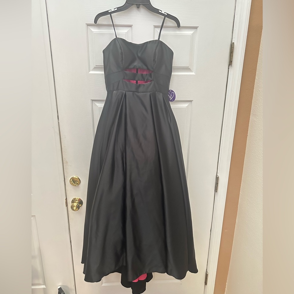 Elegant Strapless Black Gown